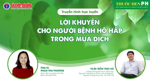 lời khuyên cho người bệnh hô hấp trong mùa dịch